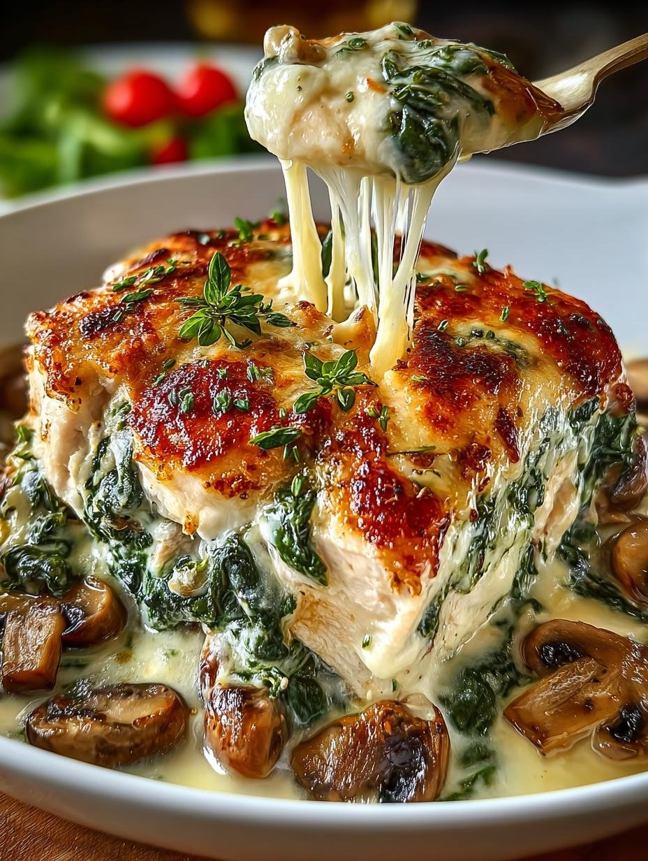 Irresistible Cheesy Chicken Spinach Casserole Delight - Irresistible Cheesy Chicken Spinach - additional detail