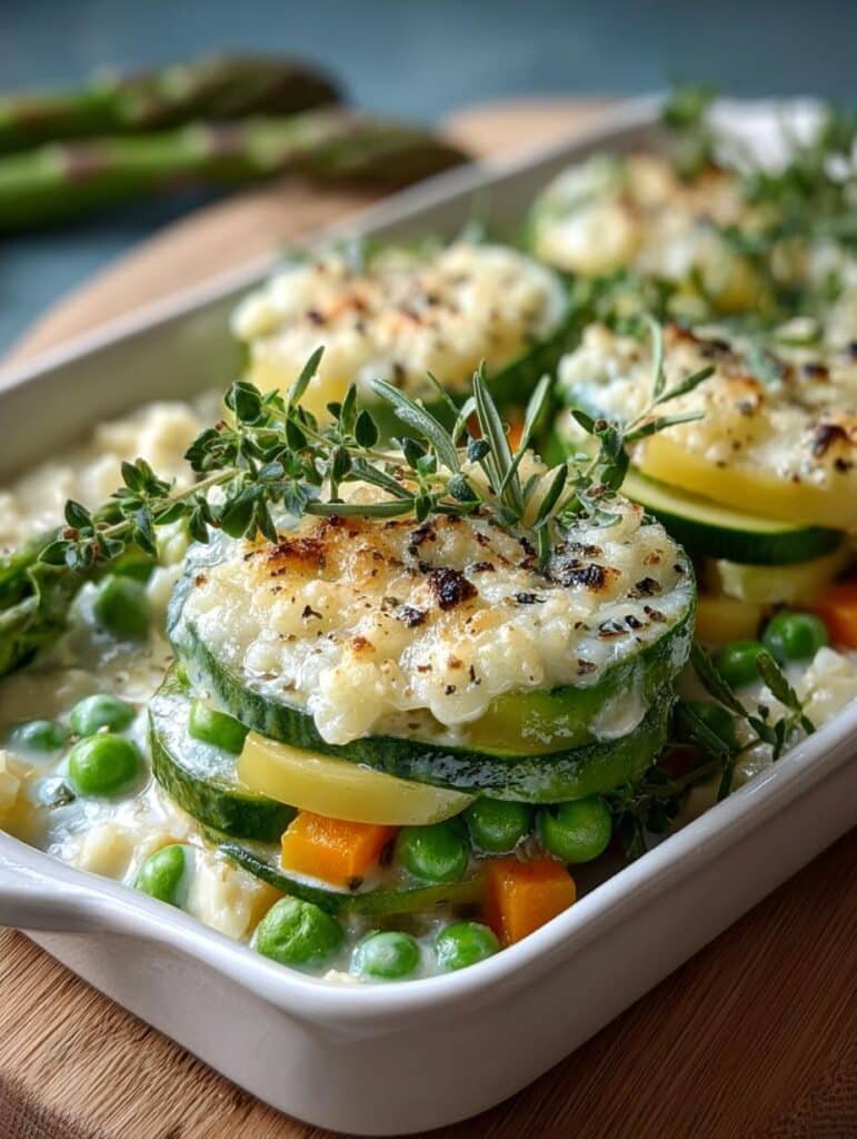 Irresistible Creamy Spring Vegetable