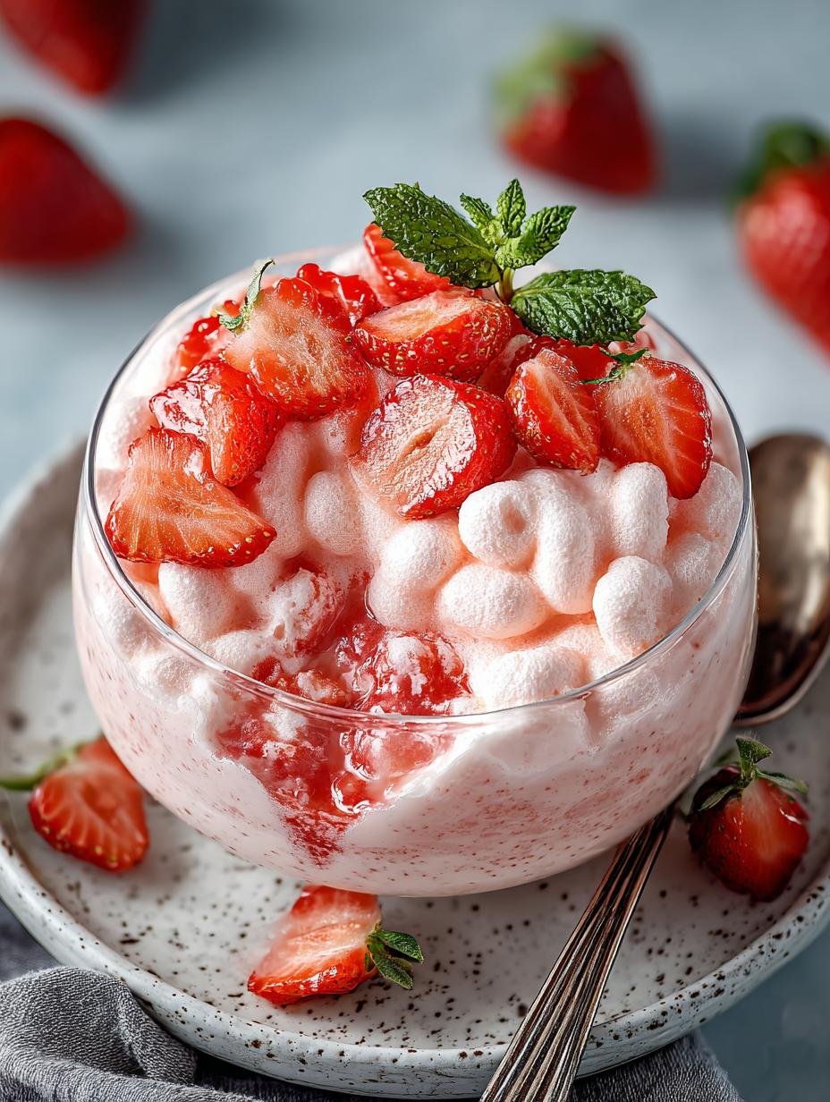 Irresistible Strawberry Fluff Sweet Delight Recipe - Irresistible Strawberry Fluff Sweet - additional detail