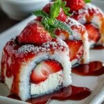 Irresistible Strawberry Shortcake Sushi