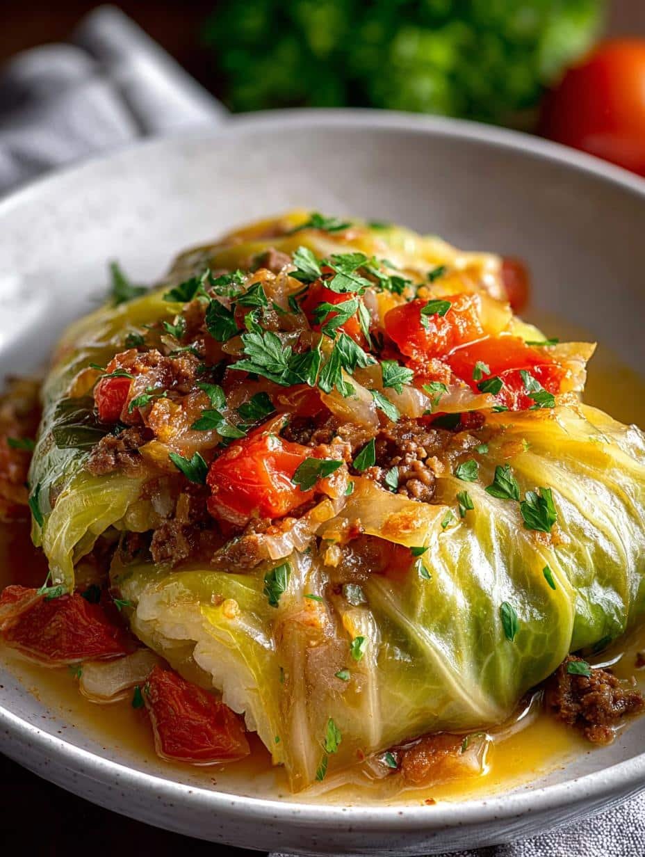 Low Carb Unstuffed Cabbage