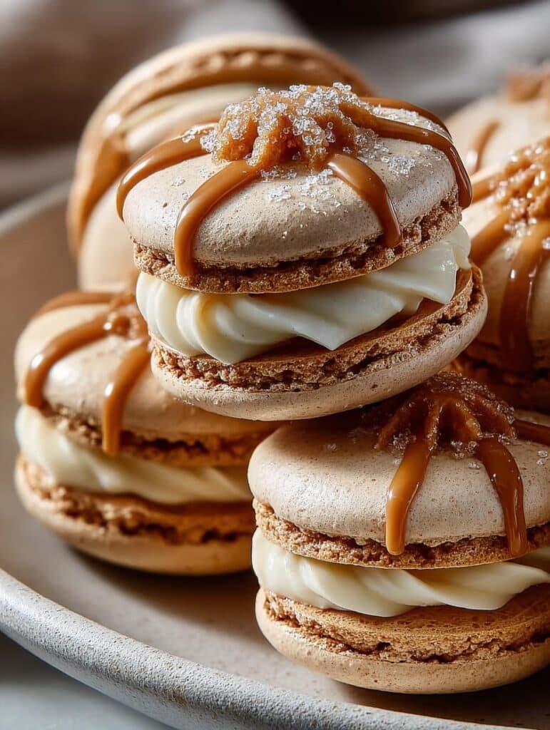 Macarons with Molasses Buttercream
