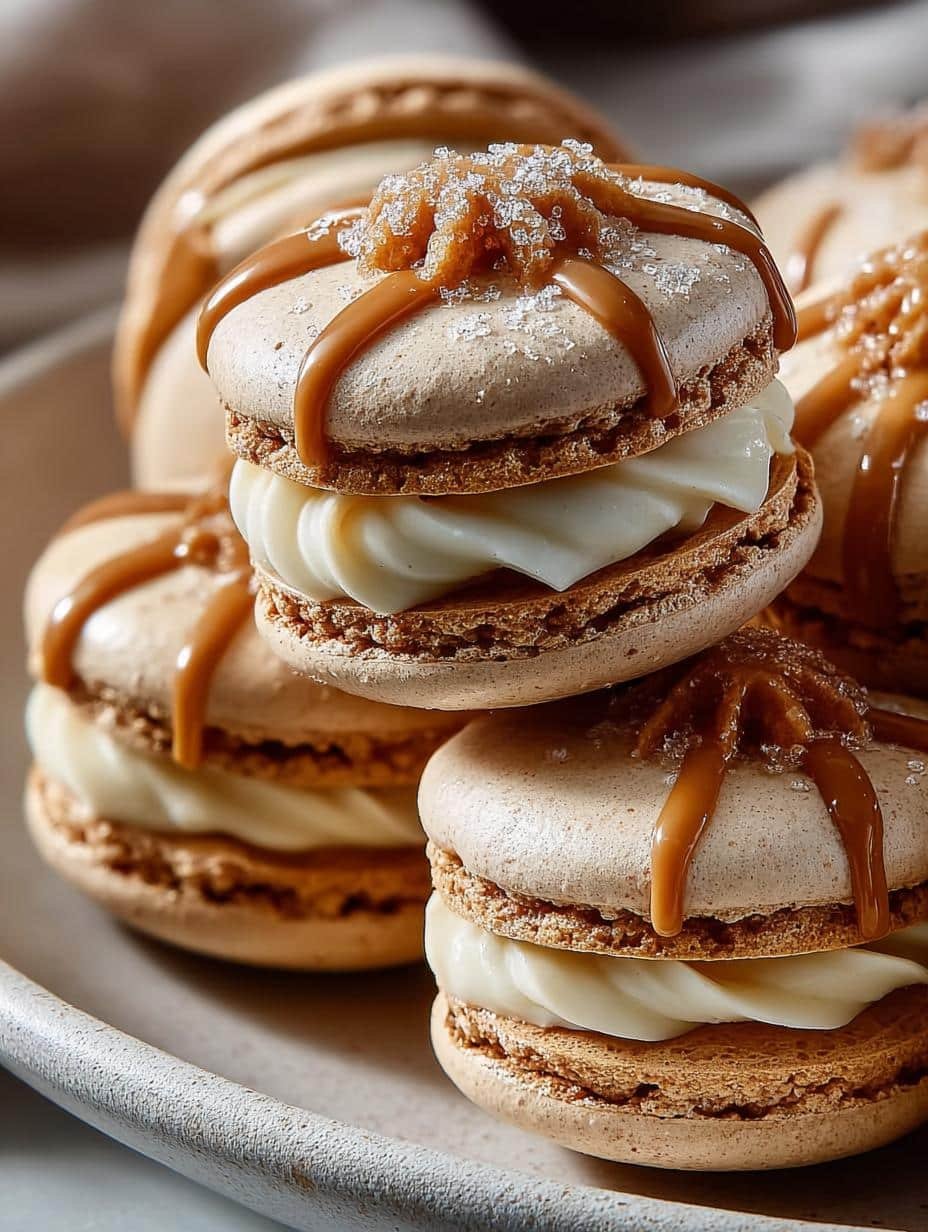 Macarons with Molasses Buttercream