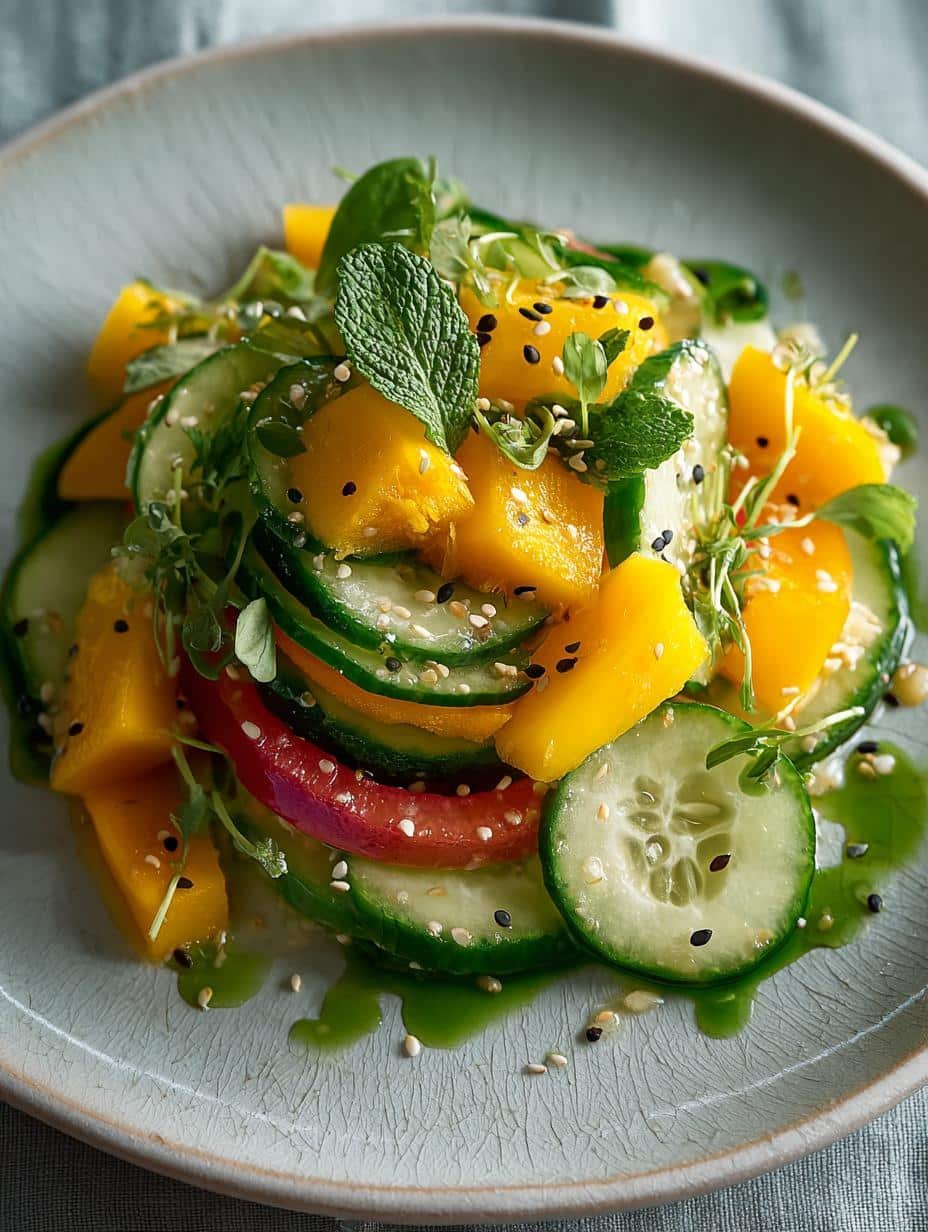 Mango Cucumber Salad Plate: 7 Reasons to Love This Delightful Dish 2 Mango Cucumber Salad Plate: 7 Reasons to Love This Delightful Dish - Mango Cucumber Salad Plate - main visual representation