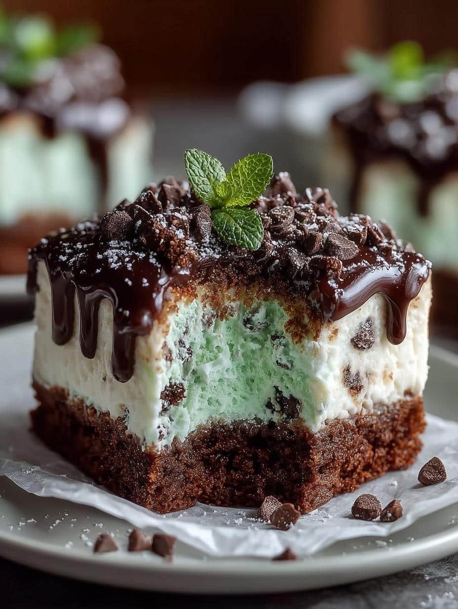 Mint Chocolate Chip Ice Cream Cake: 12 Layers of Bliss - Mint Chocolate Chip Ice - additional detail