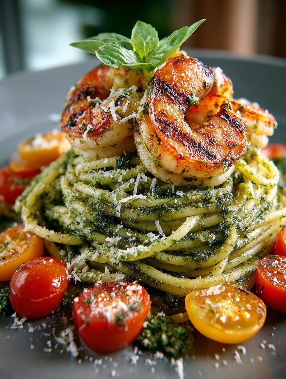 Pesto Pasta Grilled Shrimp: 7 Delightful Layers - Pesto Pasta Grilled Shrimp - main visual representation