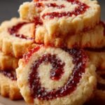 Raspberry Swirl Shortbread Cookies