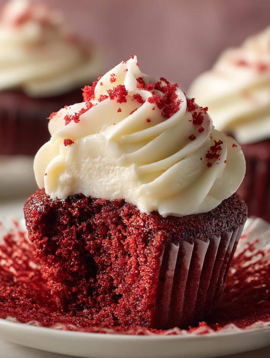 Red Velvet Cupcakes: 12 Irresistible Treats to Savor - Red Velvet Cupcakes - additional detail