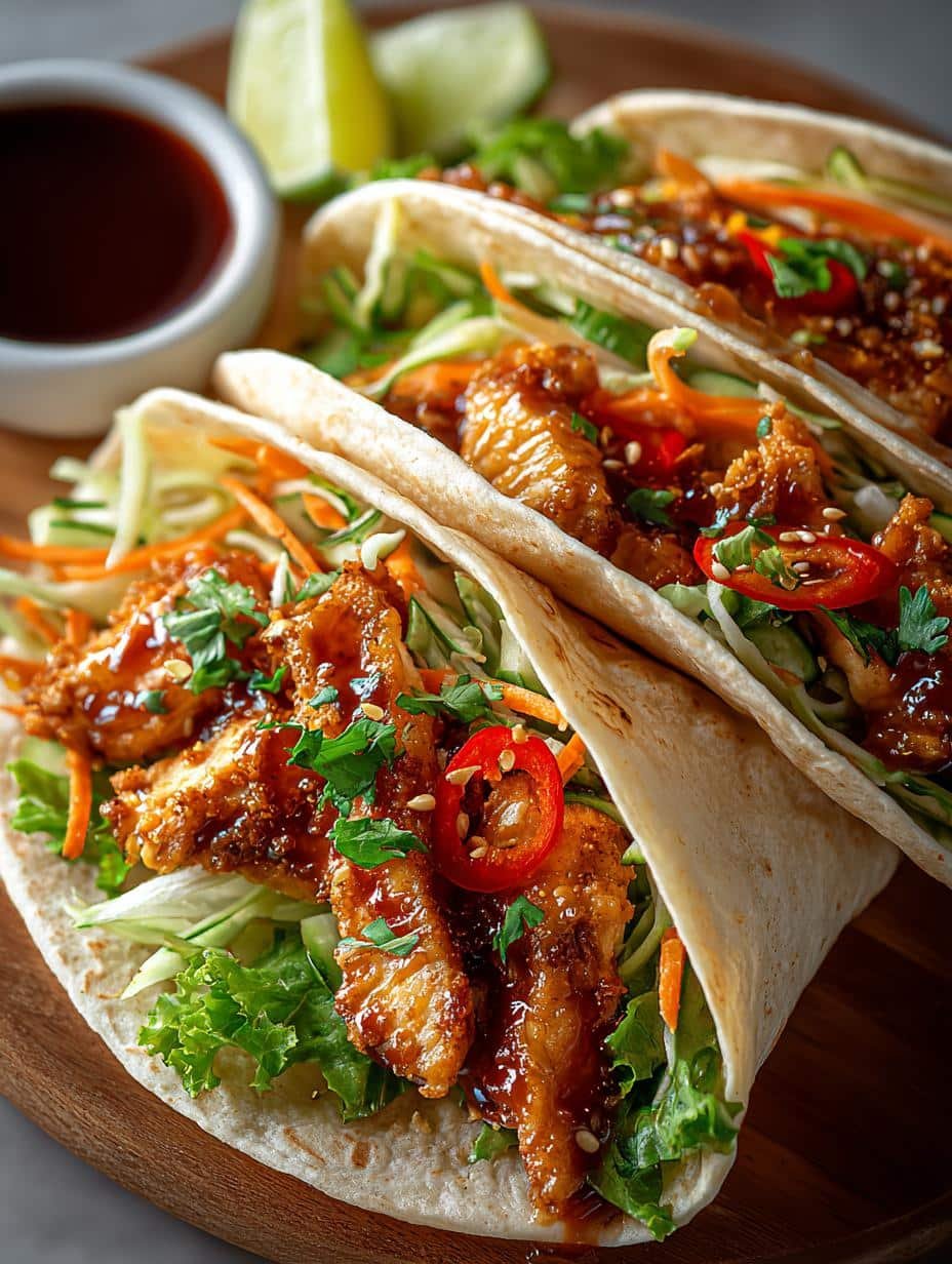 Sweet Chili Chicken Wraps