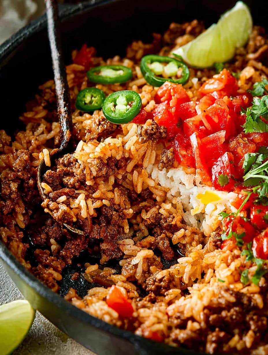 Taco Beef Rice Skillet: 5 Easy Steps for Dinner - Taco Beef Rice Skillet - main visual representation