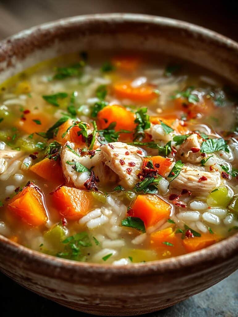 Turkey Rice Soup Bowl