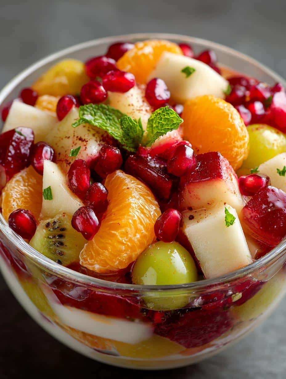 Winter Fruit Salad with Vibrant Citrus and Berries - Winter Fruit Salad with - additional detail
