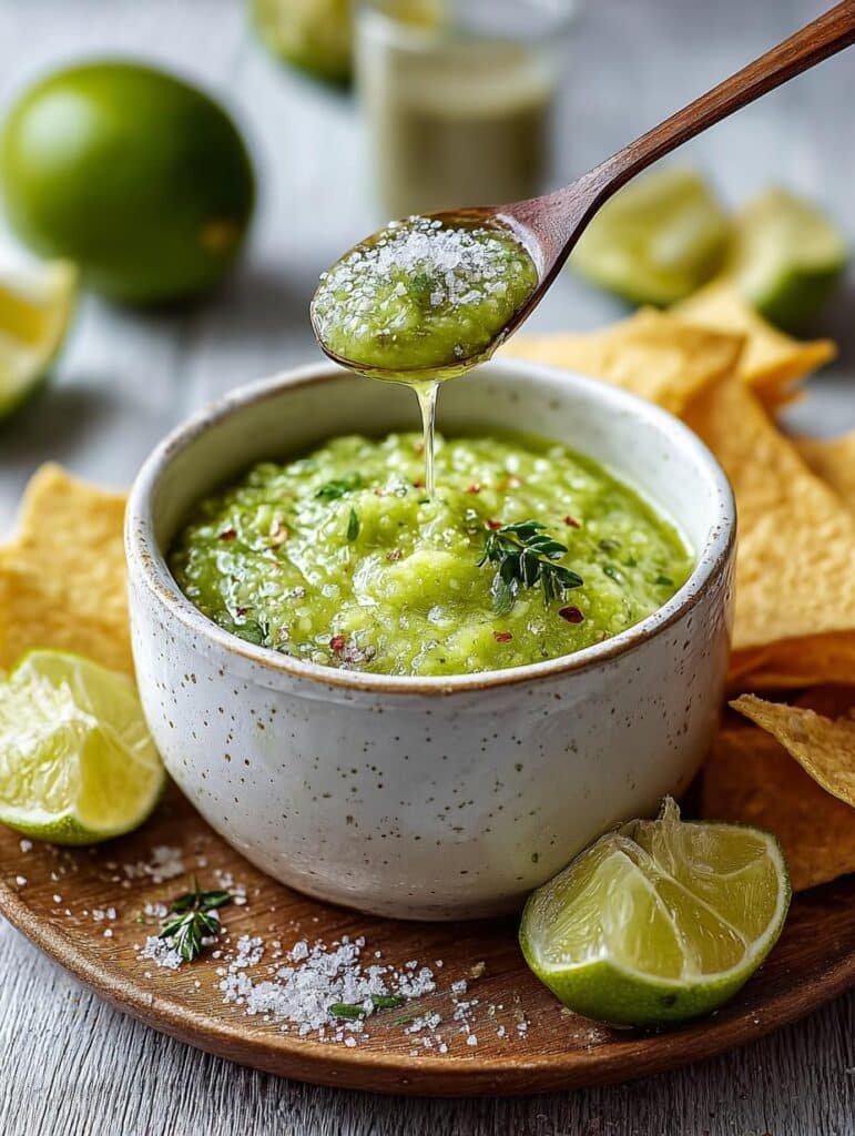 Zesty Tomatillo Avocado Salsa