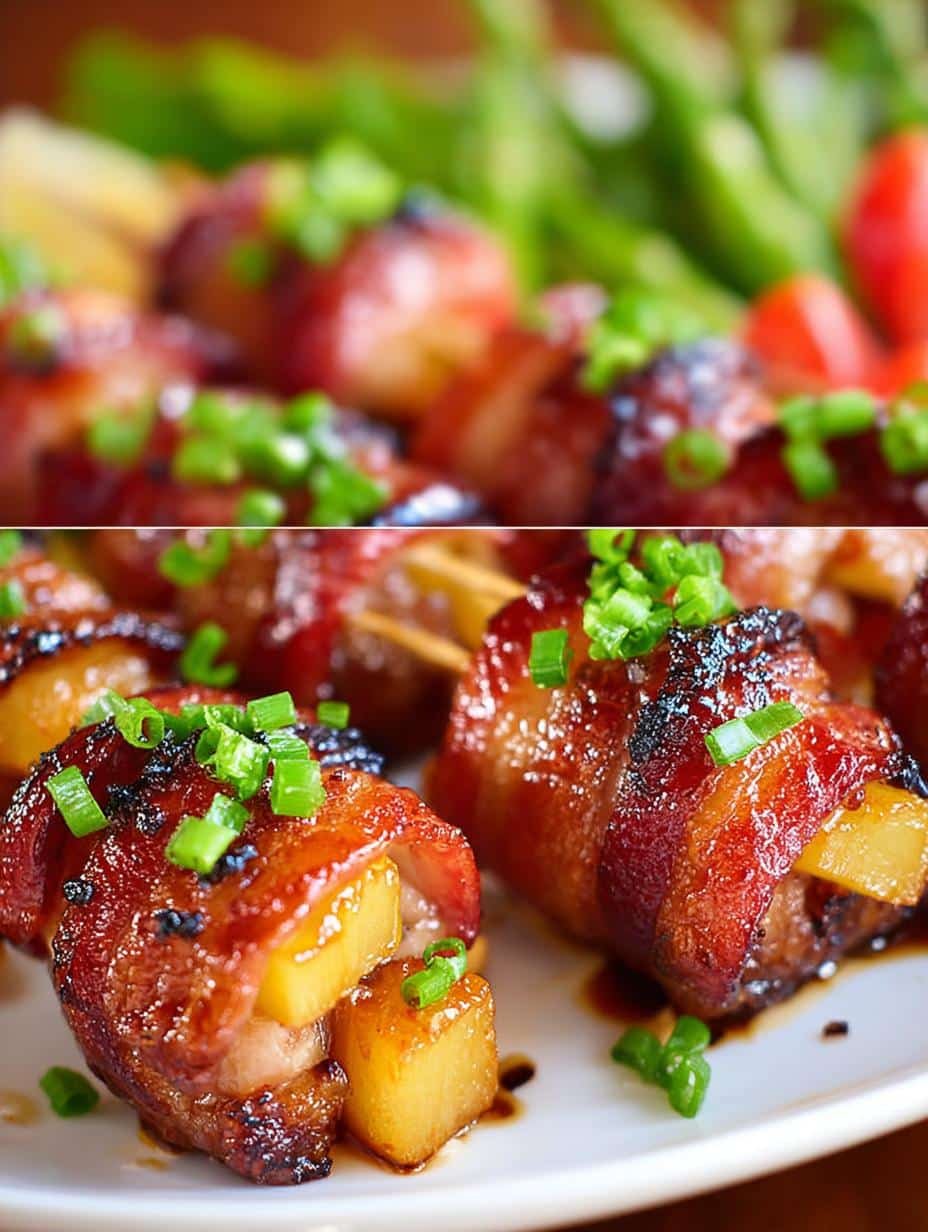 Bacon Wrapped Chicken Teriyaki Bites: 5 Ingredients to Wow - Bacon Wrapped Chicken Teriyaki - additional detail