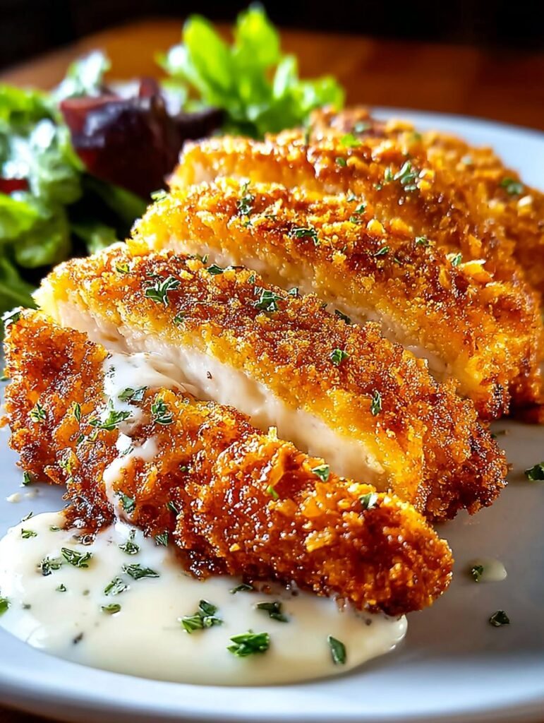 Crispy Cheddar Chicken Crunchy