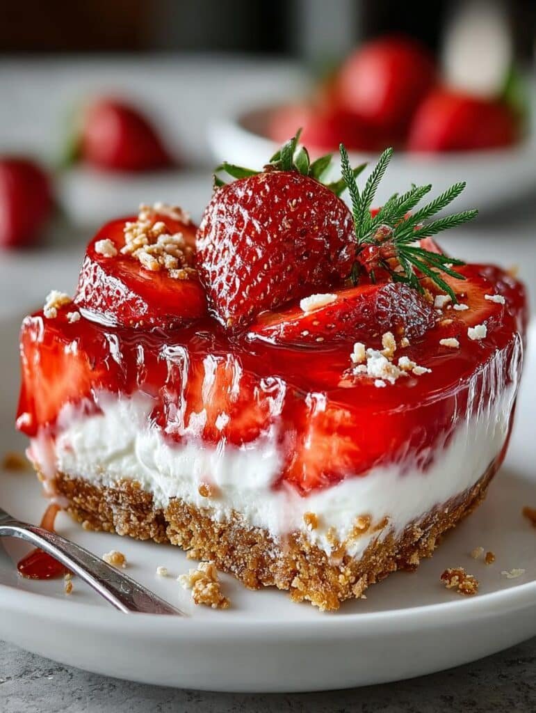 Delightful Strawberry Pretzel Salad