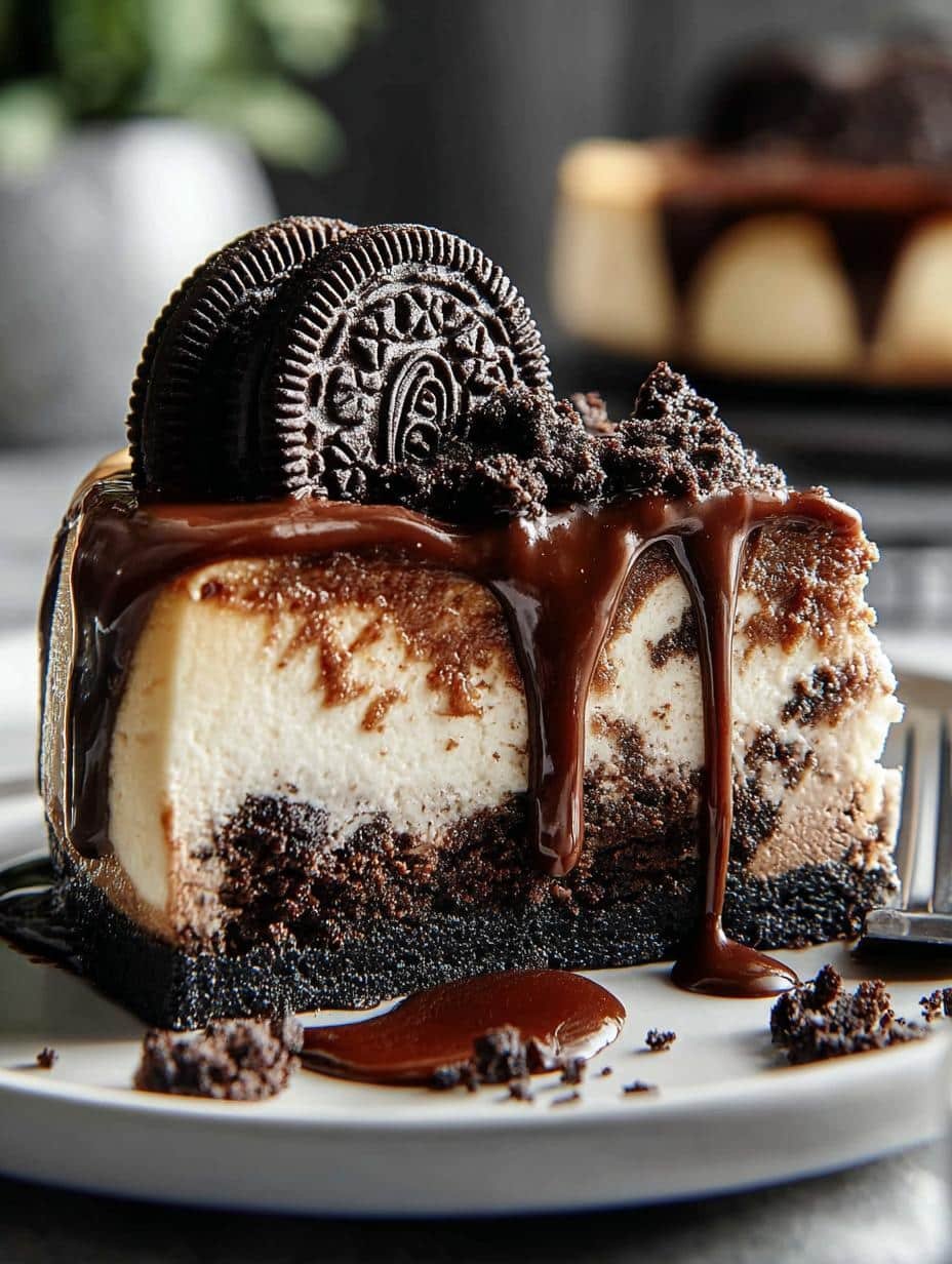 Indulgent Oreo Cheesecake Creamy Delightful Treat - Indulgent Oreo Cheesecake Creamy - additional detail