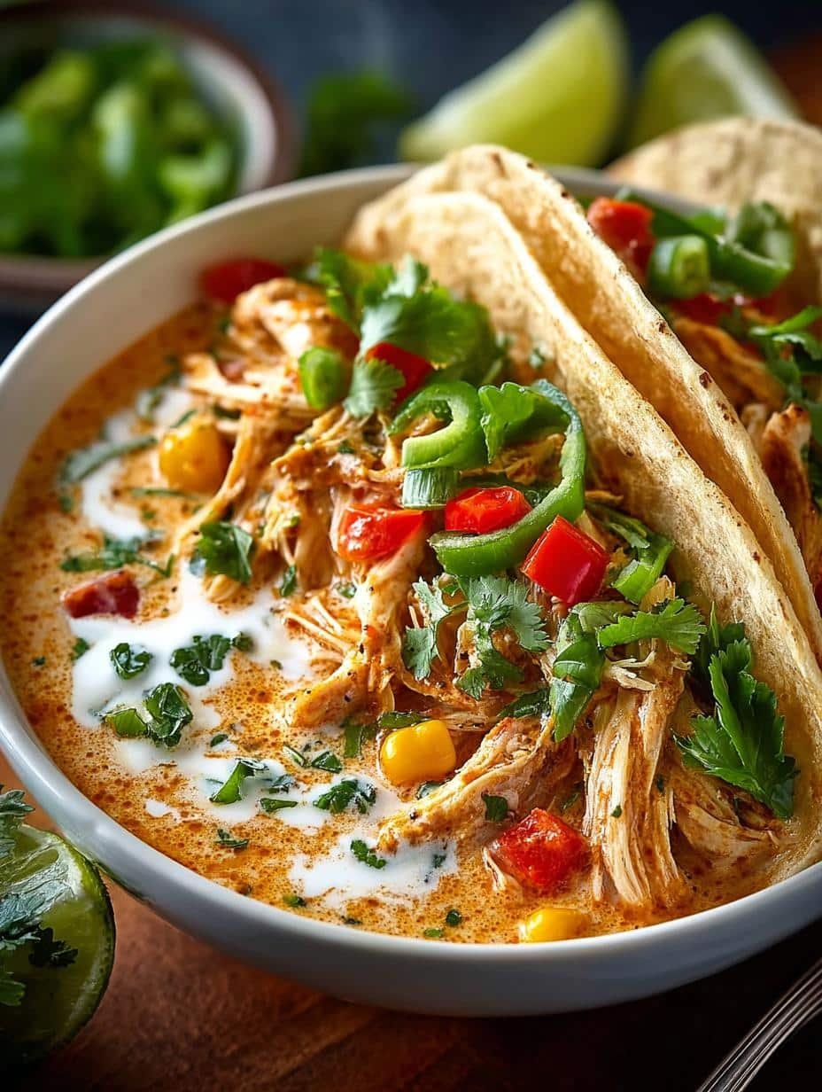 Irresistible Creamy Chicken Tortilla Soup for Cozy Nights 2 Irresistible Creamy Chicken Tortilla Soup for Cozy Nights - Irresistible Creamy Chicken Tortilla - main visual representation