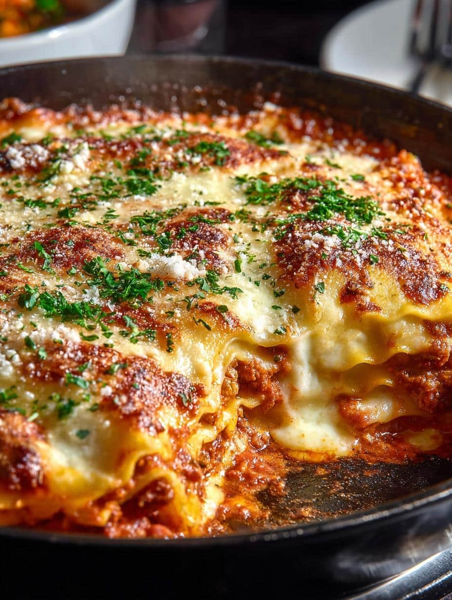 Irresistible Skillet Lasagna One