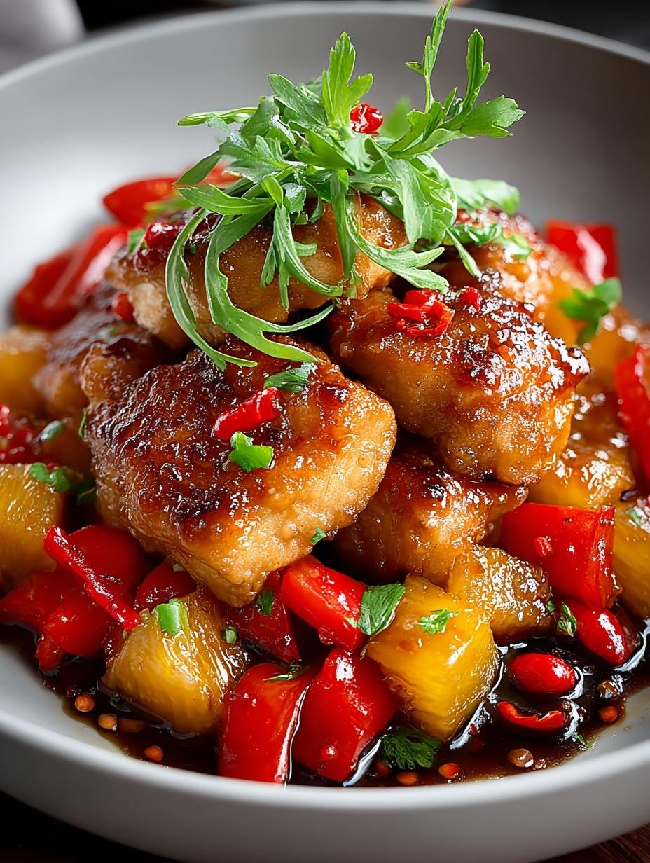Irresistible Sticky Pineapple Chicken: 5 Easy Steps 1 Irresistible Sticky Pineapple Chicken