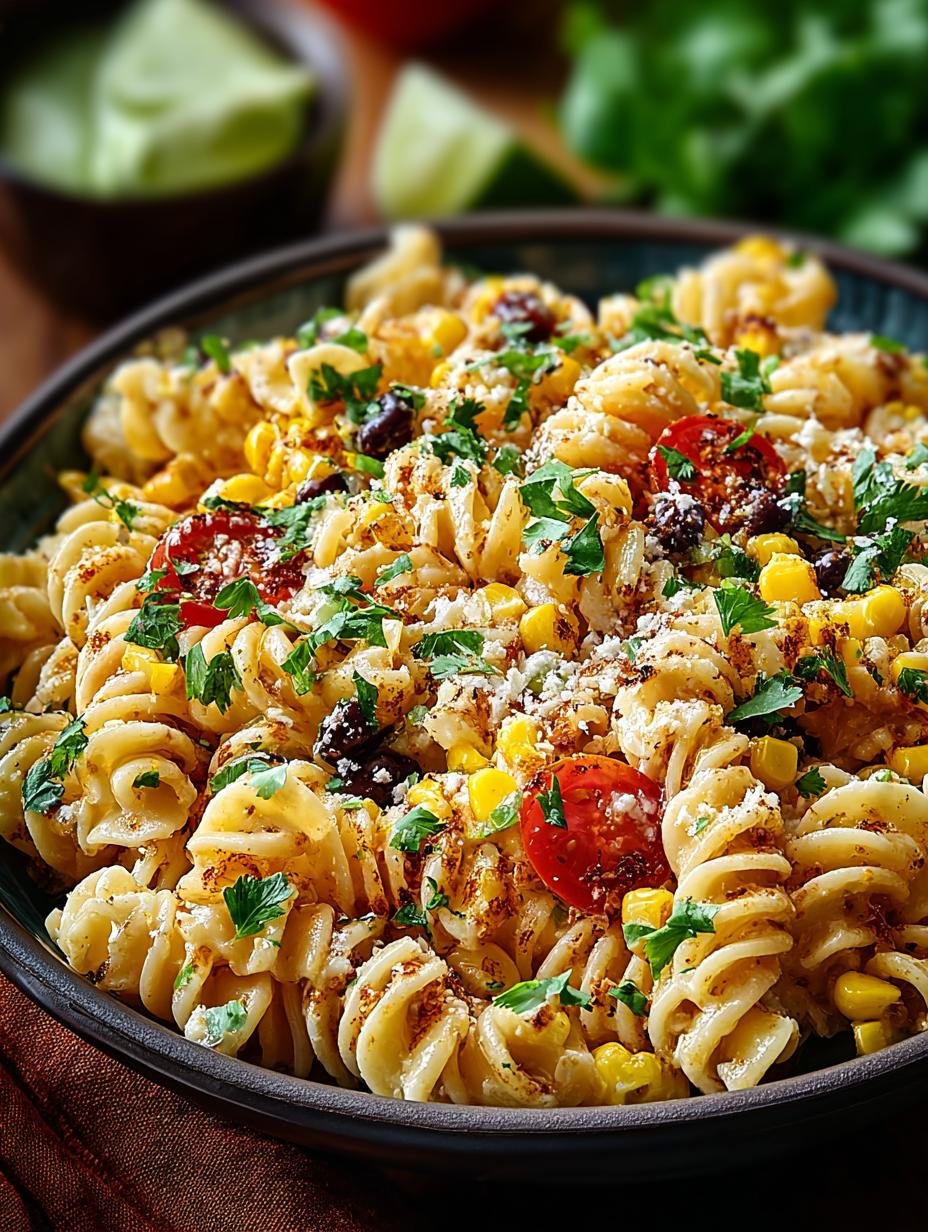 Delicious Mexican Street Corn Pasta in 25 Minutes - Mexican Street Corn Pasta - additional detail