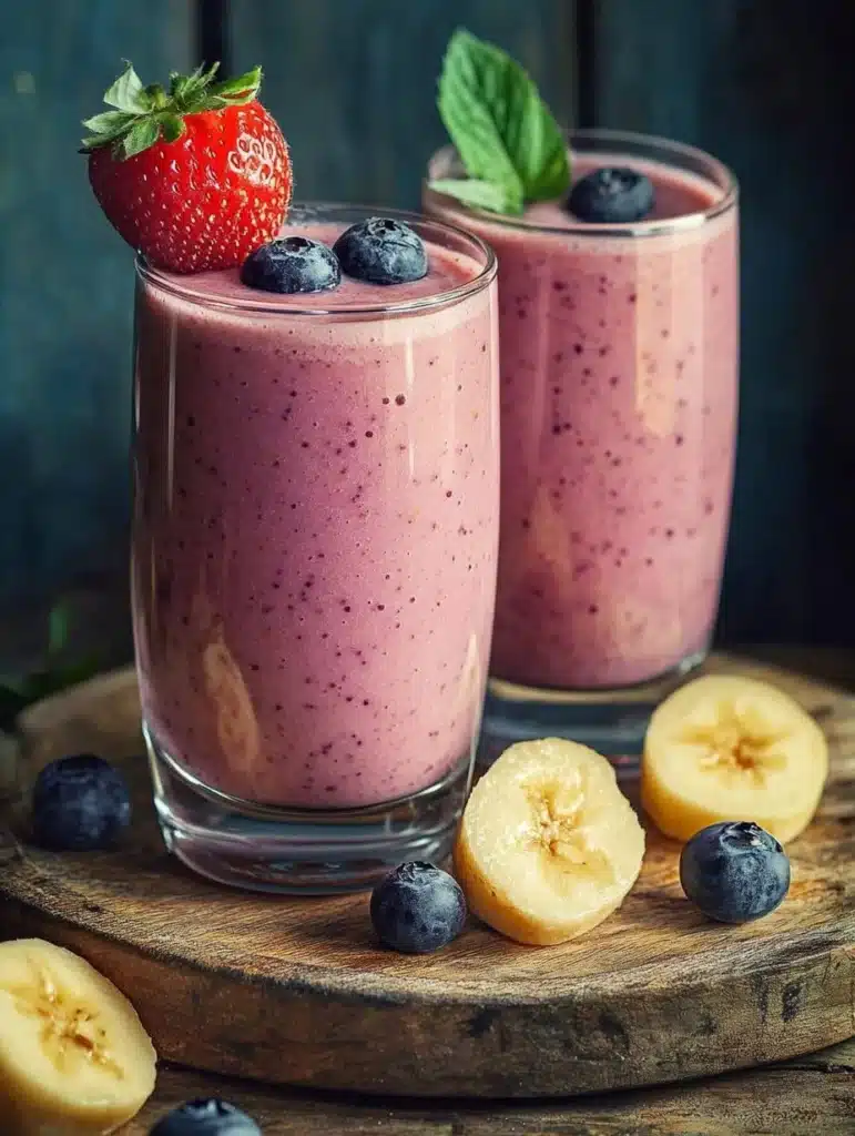 A collection of exquisite smoothie recipes with fresh ingredients and vibrant colors.