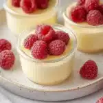 No-Bake Greek Yogurt Jello Cheesecake topped with fresh fruits