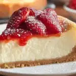 Delicious homemade yogurt cake topped with fresh fruits and cream