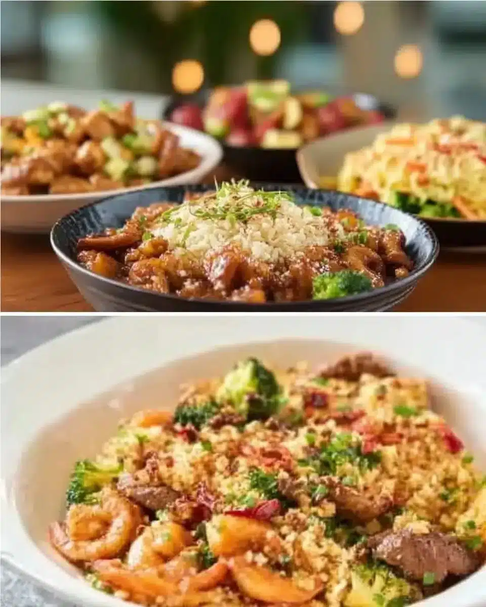 Plate of Pesto Chicken Pasta garnished with fresh basil and cherry tomatoes