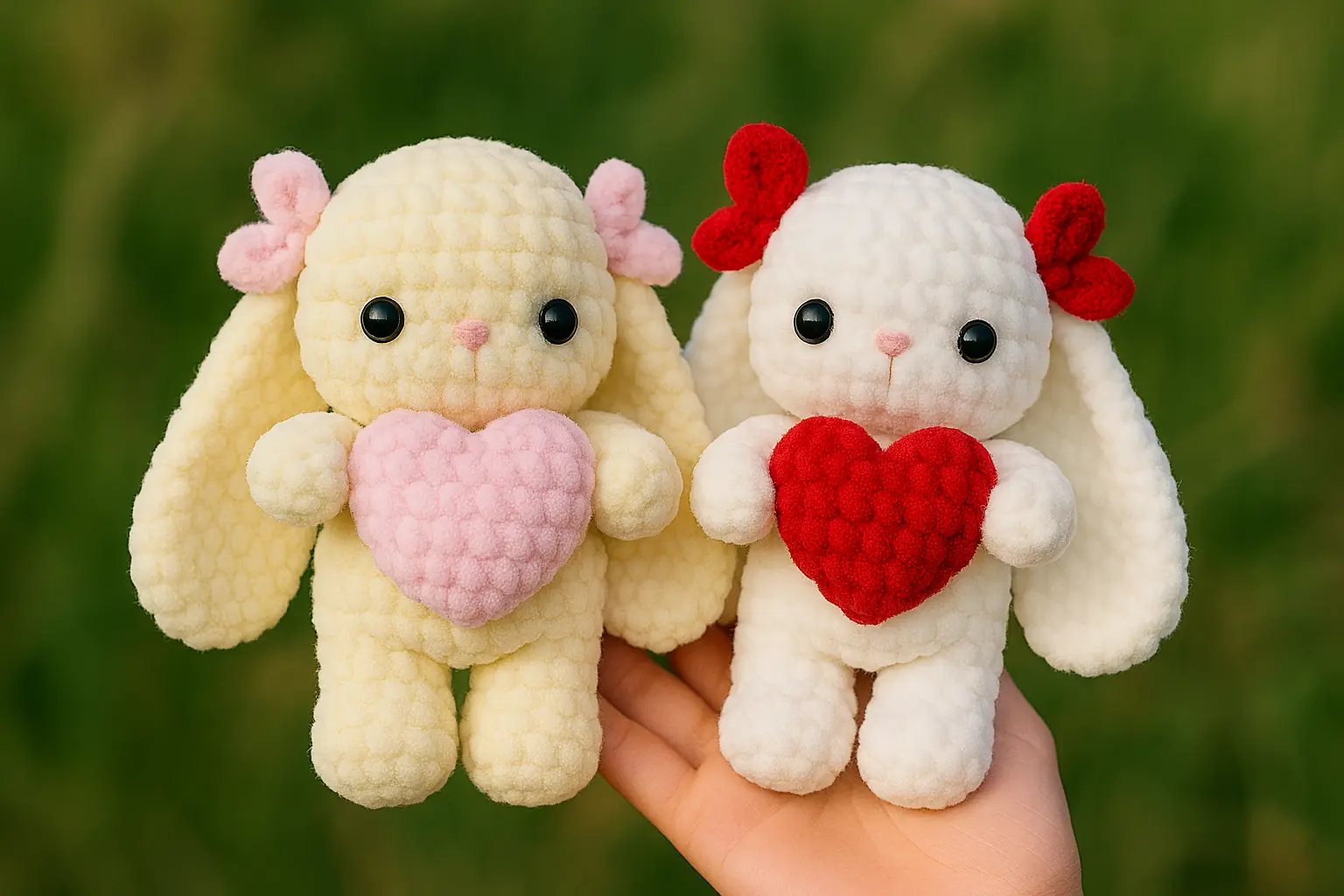 amigurumi bunny free pattern bunny love plush tutorial featured