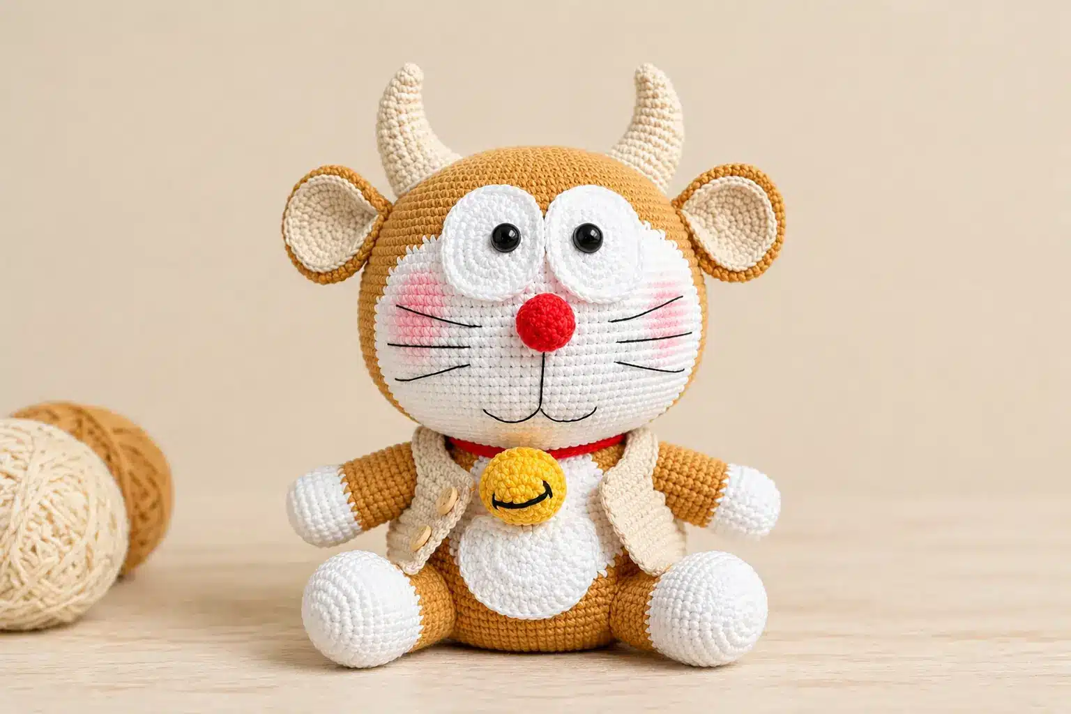 brown calf crochet pattern a sweet handmade farm animal amigurumi featured