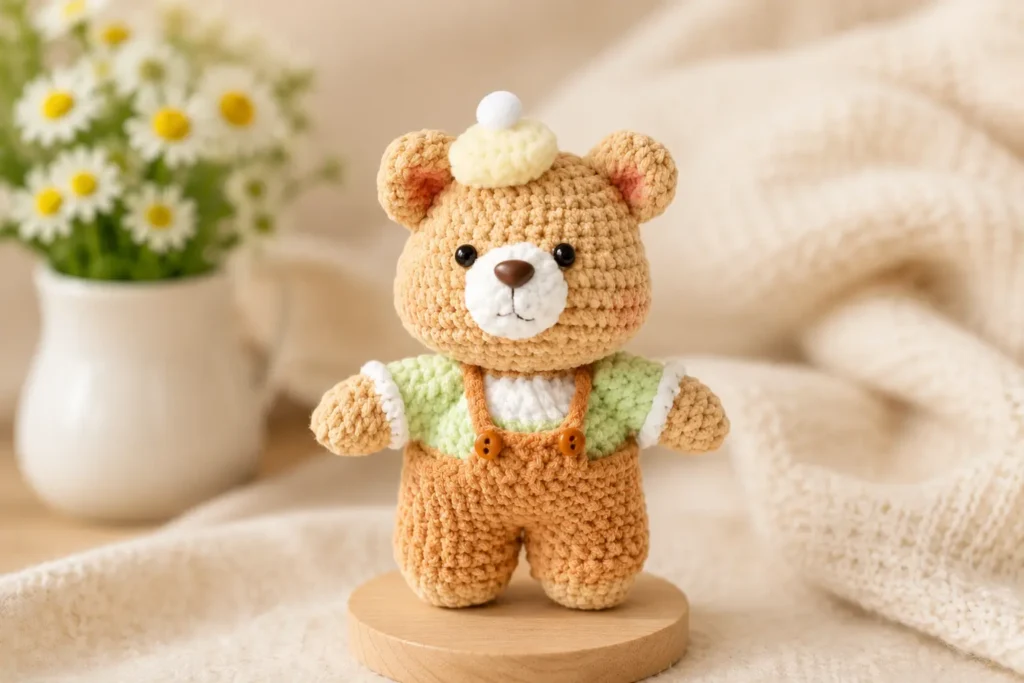 cute baby bear crochet pattern 7 adorable parts to make a sweet amigurumi bear featured