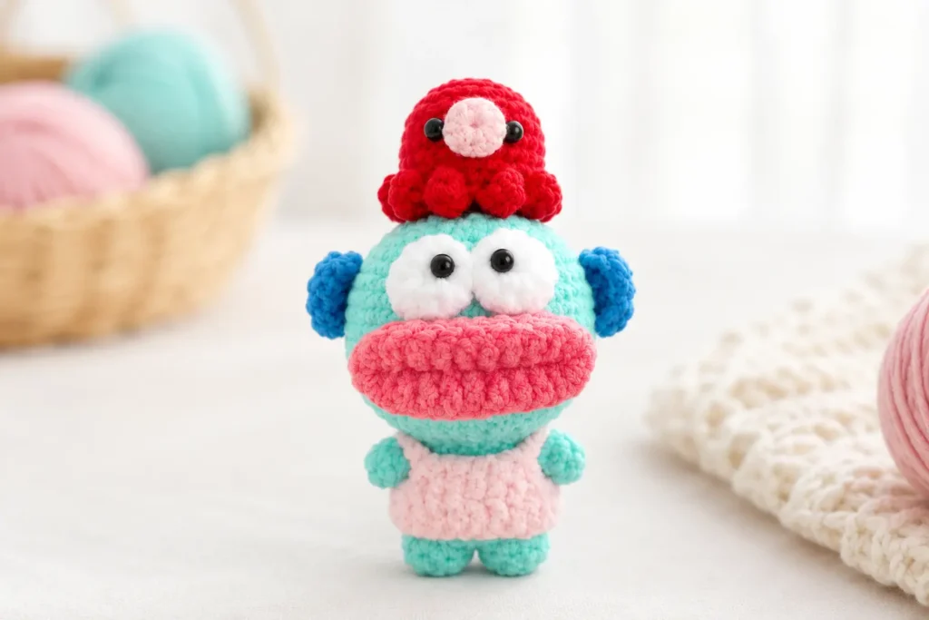 little sea doll crochet pattern cute mini sea doll with tiny octopus featured