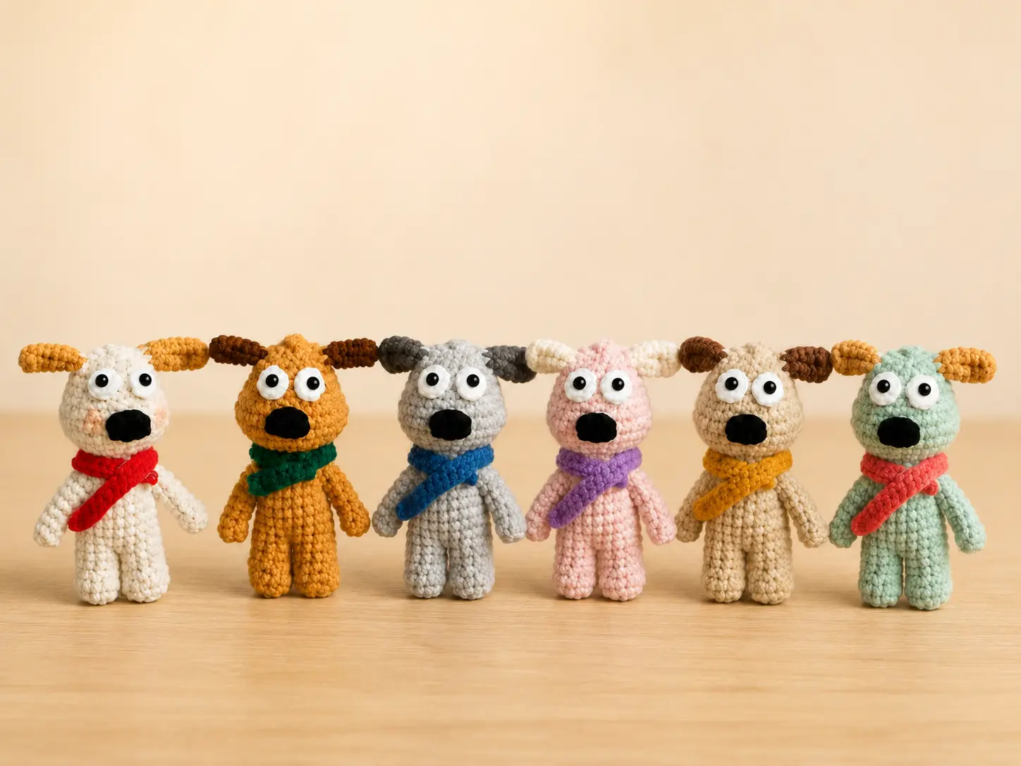 no sew long eared dog amigurumi pattern featured