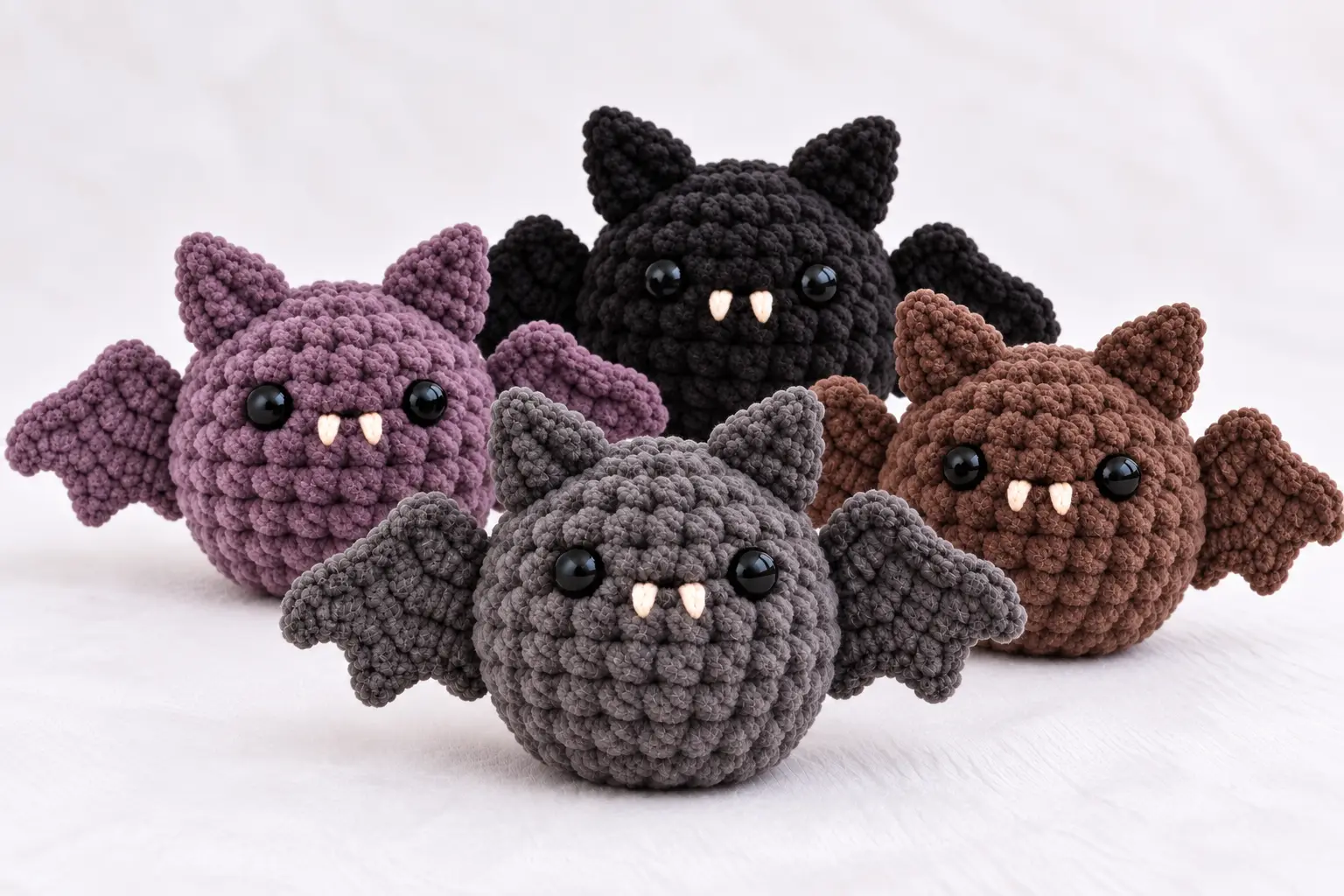 no sew mini bat crochet pattern featured